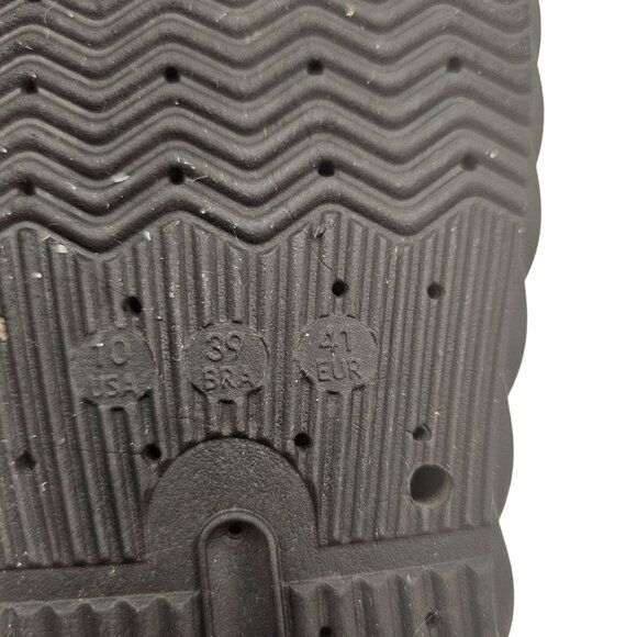 Vince Camuto Black Slides With Gold Chain Detail - Size 10 - Picture 10 of 13